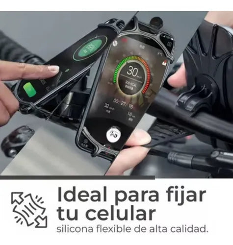 PORTACELULAR PARA MOTO O BICI EN GOMA
