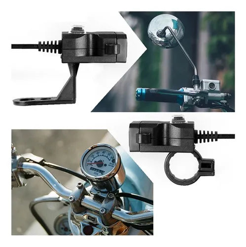 CARGADOR DE MANILLAR DE MOTOCICLETA USB