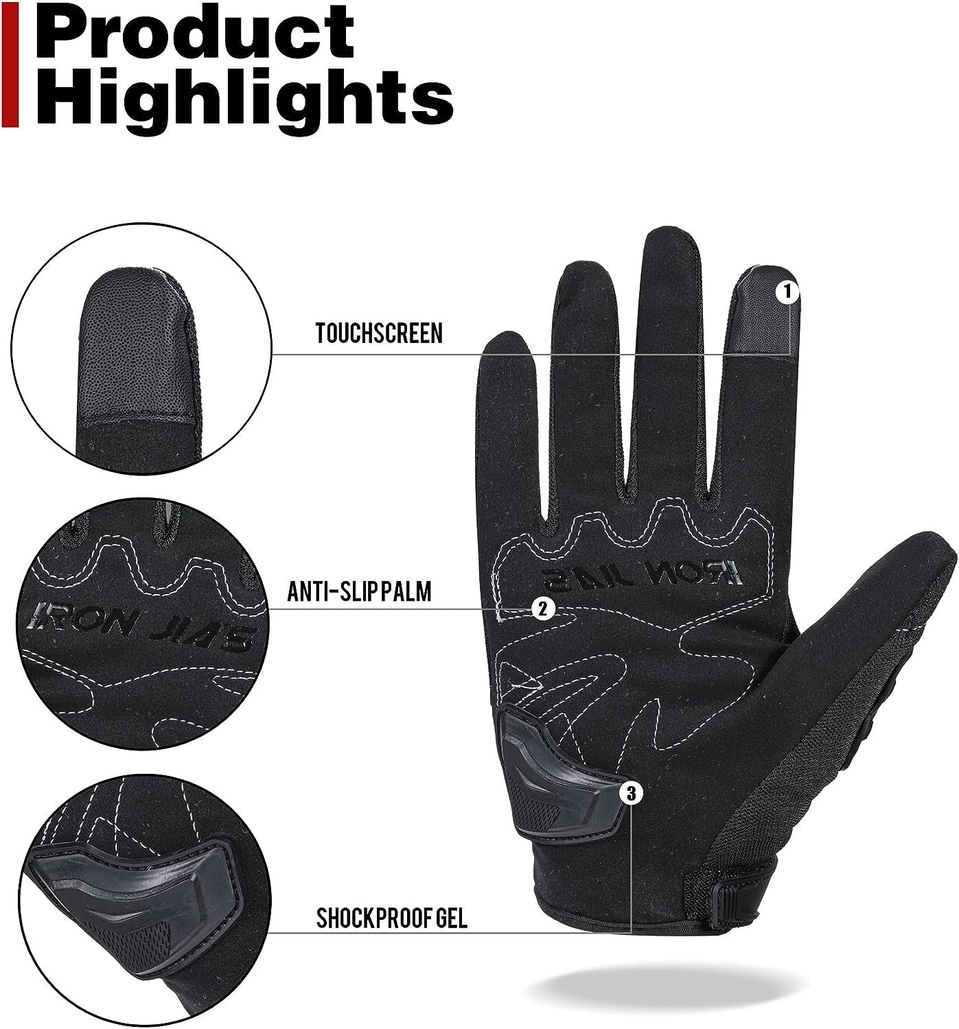 Guantes motocross unisex Suomy cortos