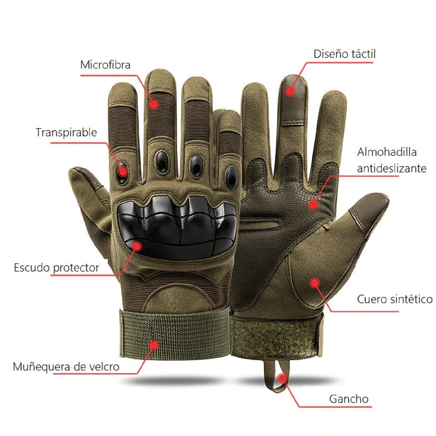 Guantes Para Moto Tactiles Protección