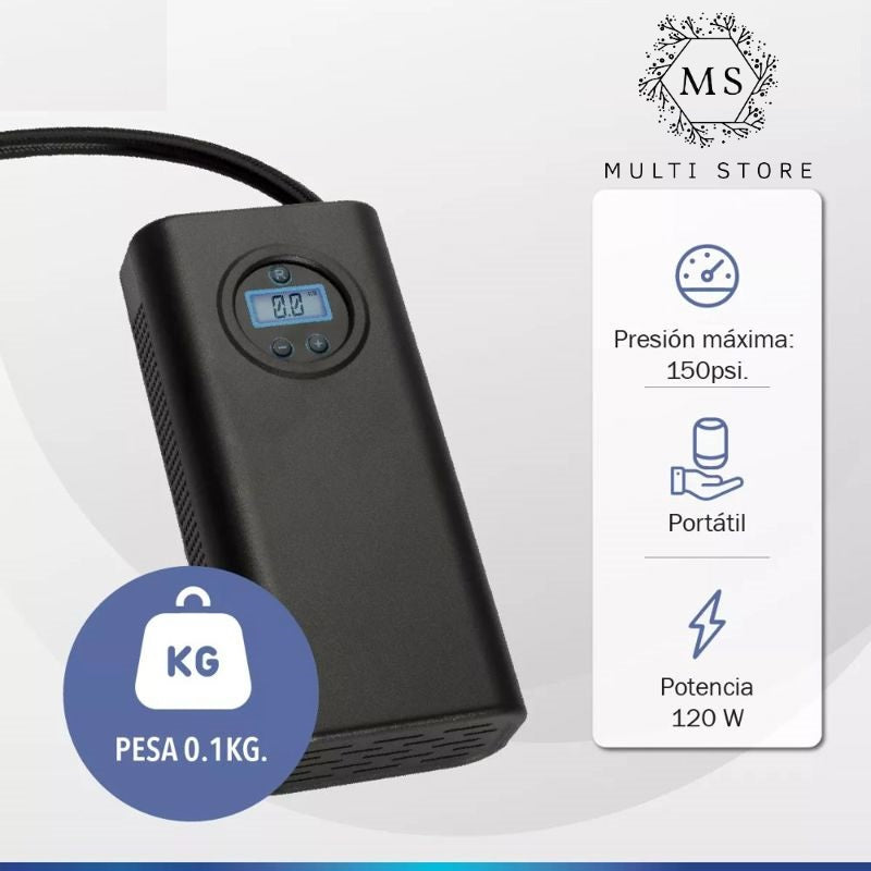 Inflador Compresor Carro Moto