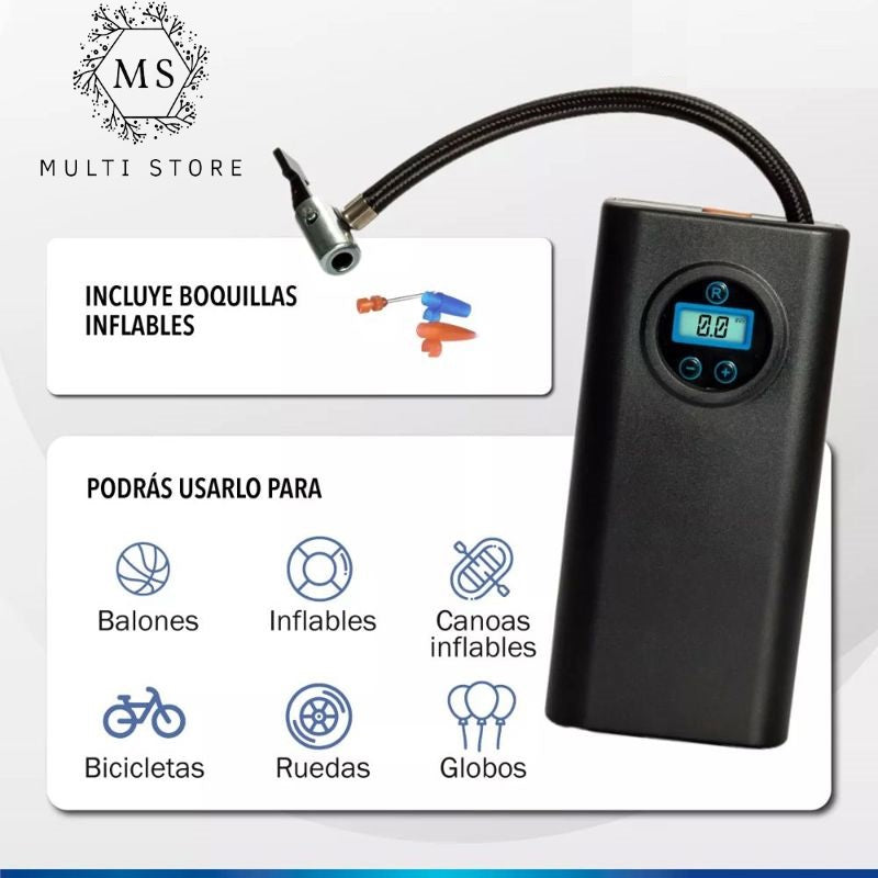 Inflador Compresor Carro Moto