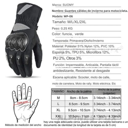 Guantes Impermeables Térmicos Para Hombr