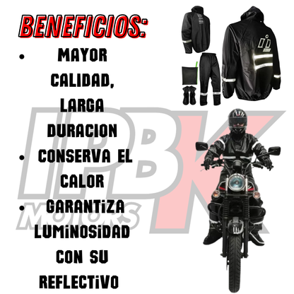 Impermeable 4 piezas moto bici patineta