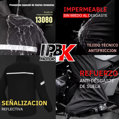 Impermeable 4 piezas moto bici patineta