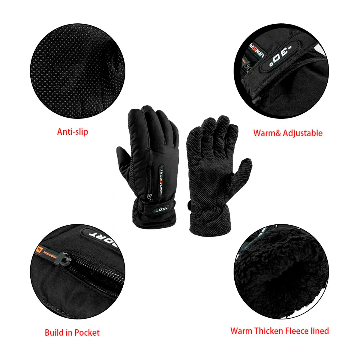 Guantes Impermeables Táctiles Térmicos