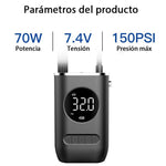 Compresor Inflador Llantas Recargable