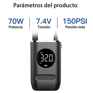 Compresor Inflador Llantas Recargable