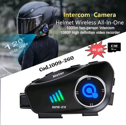 INTERCOMUNICADOR CON CAMARA Q28 - 2 X Intercomunicador Moto (envío gratis) contraentrega