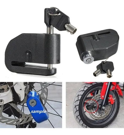 candado pequeño alarma disco moto