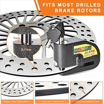 candado pequeño alarma disco moto