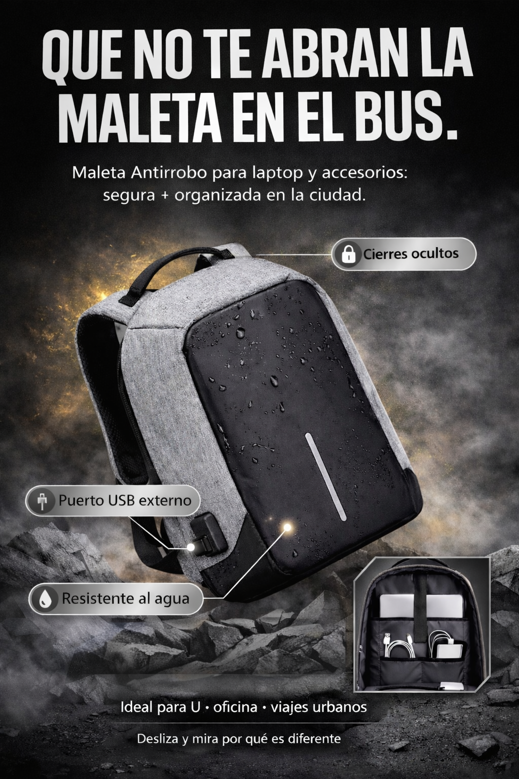 La Mochila Antirrobo y Resistente al Agua: Seguridad, Estilo y Tecnología