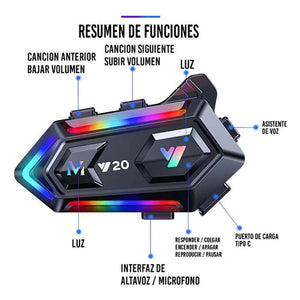Intercomunicador Moto Y20 Max